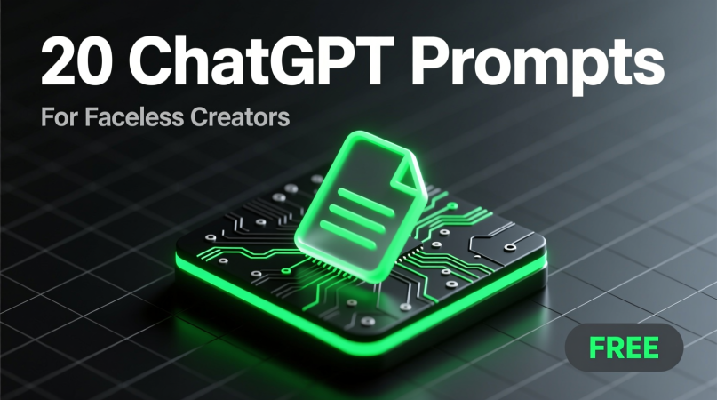 20 ChatGPT Prompts for Faceless Creators Product
